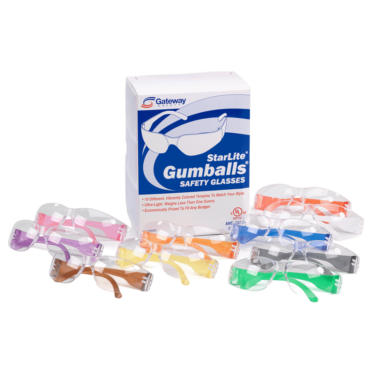gumball pack of safety glasses