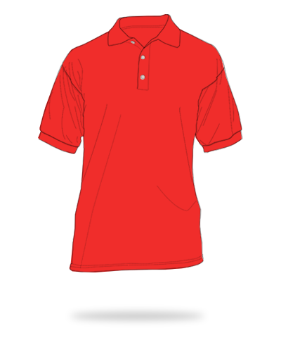 Red adult fit drifit polo shirts sj clothing manila philippines
