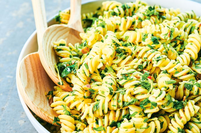 Garlic, Lemon and Anchovy Pasta Salad