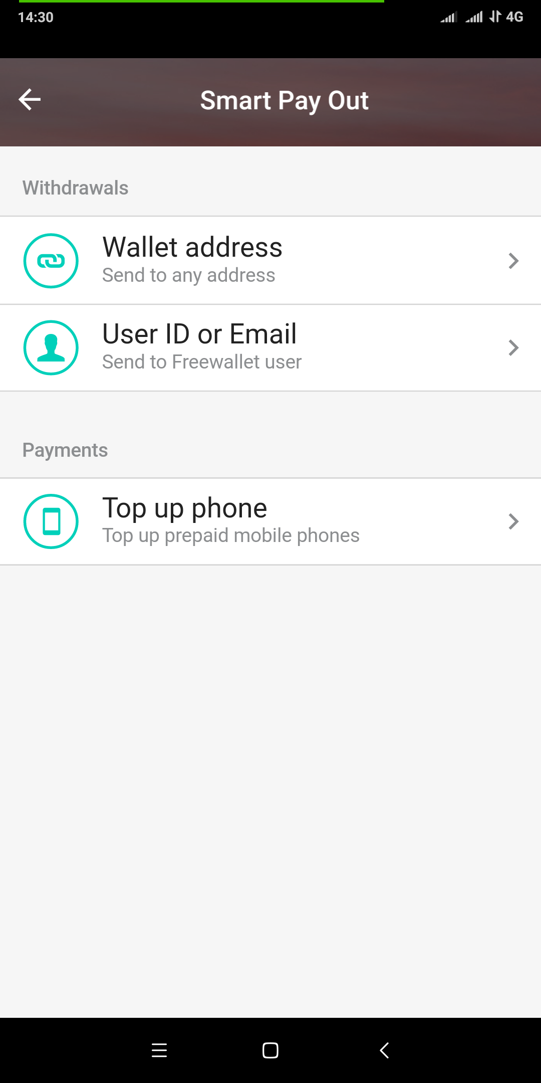 how to top-up your phone with Freewallet