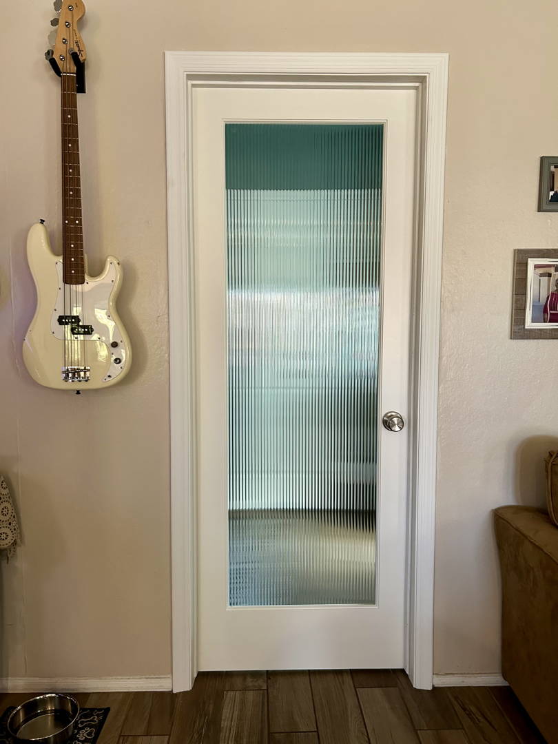 Installed interior door
