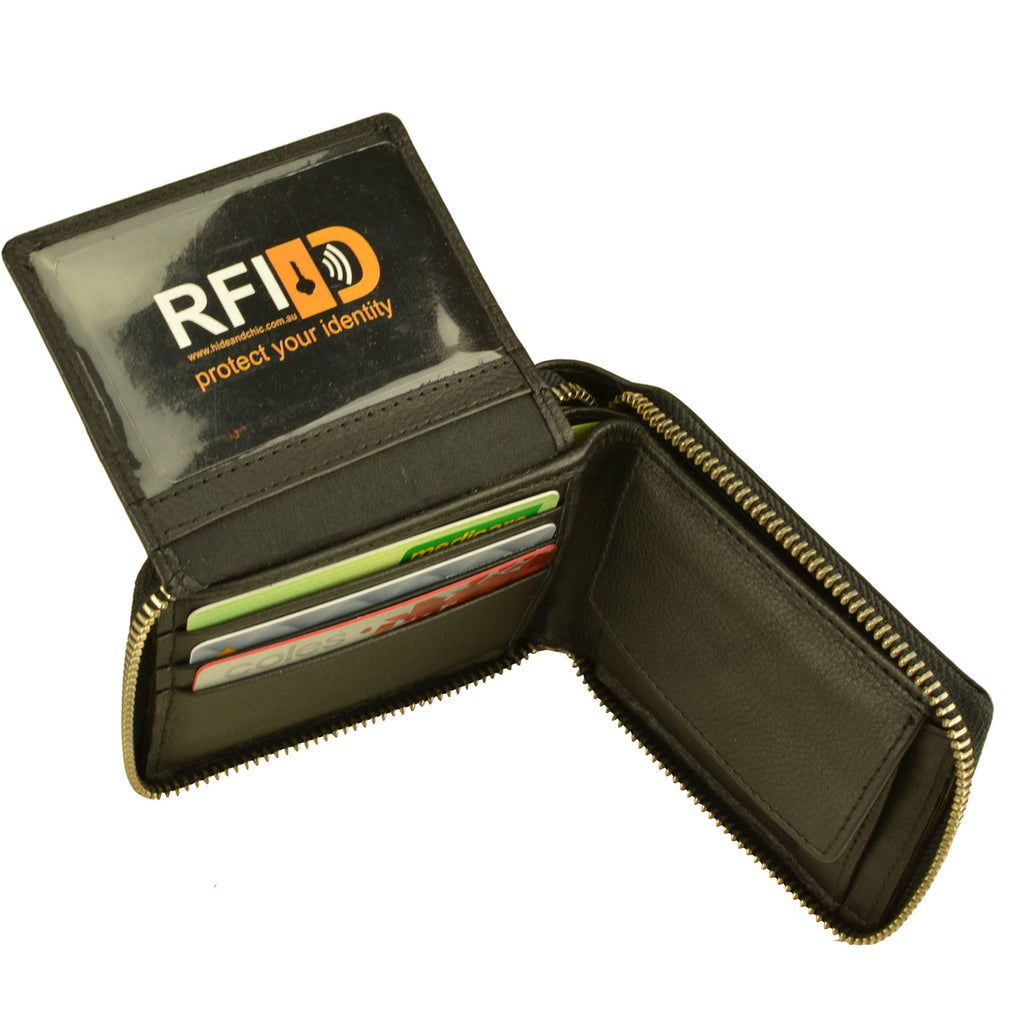 RFID Lined Cow Hide Leather Wallet Style 11011 - Image 5