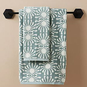 Anthropologie | Slowtide Dawn Hand Towel (Color Seafoam)
