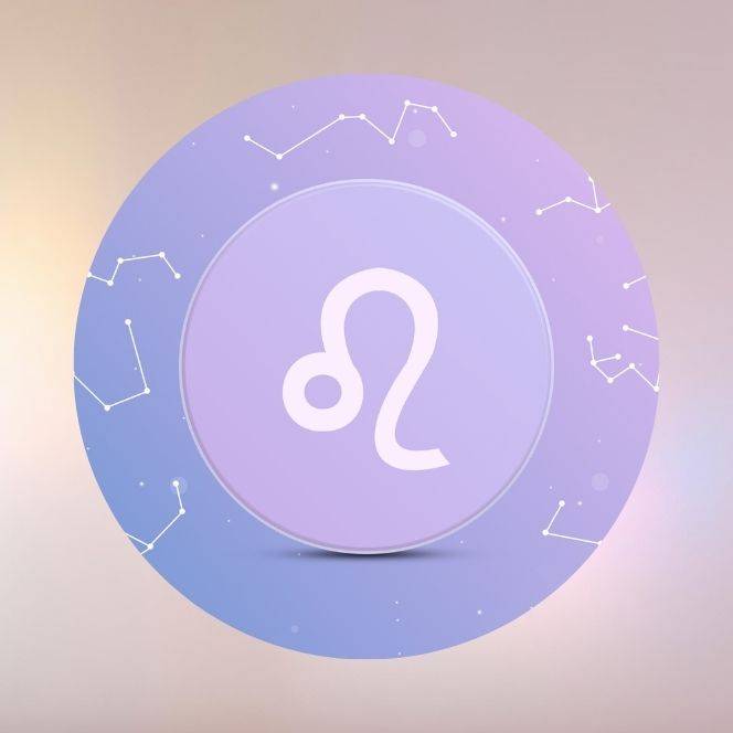 Symbole astrologique du Lion, signe de feu associé à la force, la créativité et la confiance en soi – HOKEE Minéraux