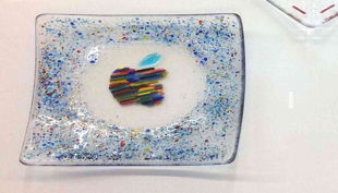 glas stadl panda und apfel