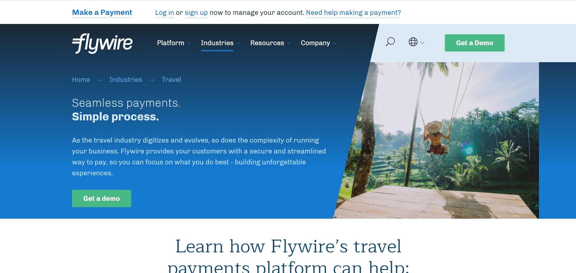 Flywire product / service