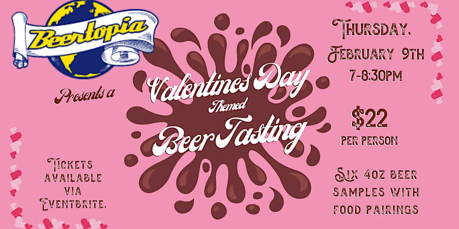 Valentine's Day Themed Beer Tasting promotional image