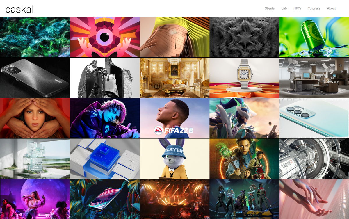 Screenshot of caskal , from the 3d artist portfolios collection.