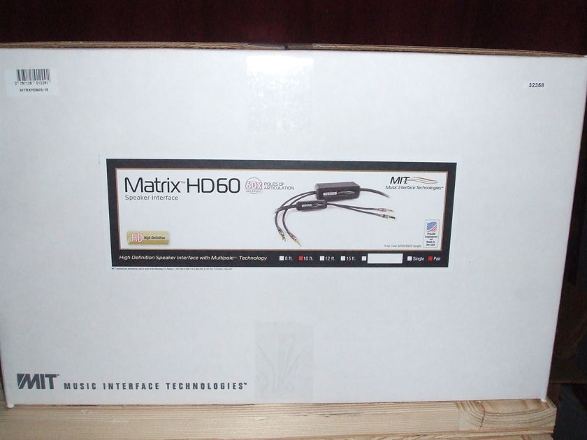 MIT Matrix HD 60 Speaker Cables 10ft pair