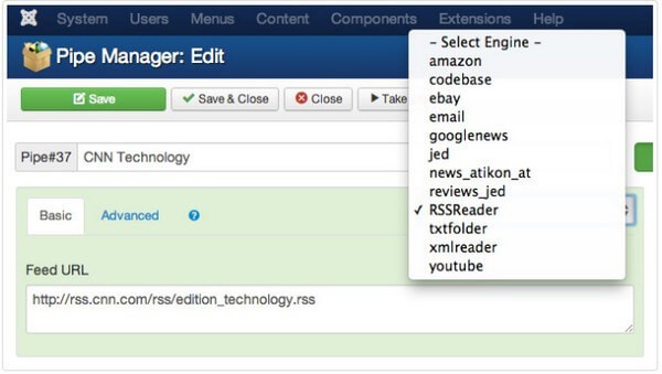 obGrabber - автоматическое создание материалов из RSS в Joomla