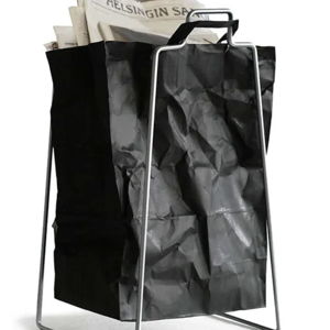 HELSINKI paper bag holder silver