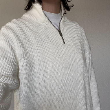 Knitted Zip Sweater