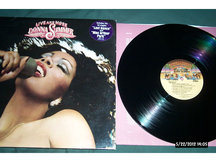 Donna Summer - Live And More Casablanca Records 2 LP Set  Promo Vinyl NM