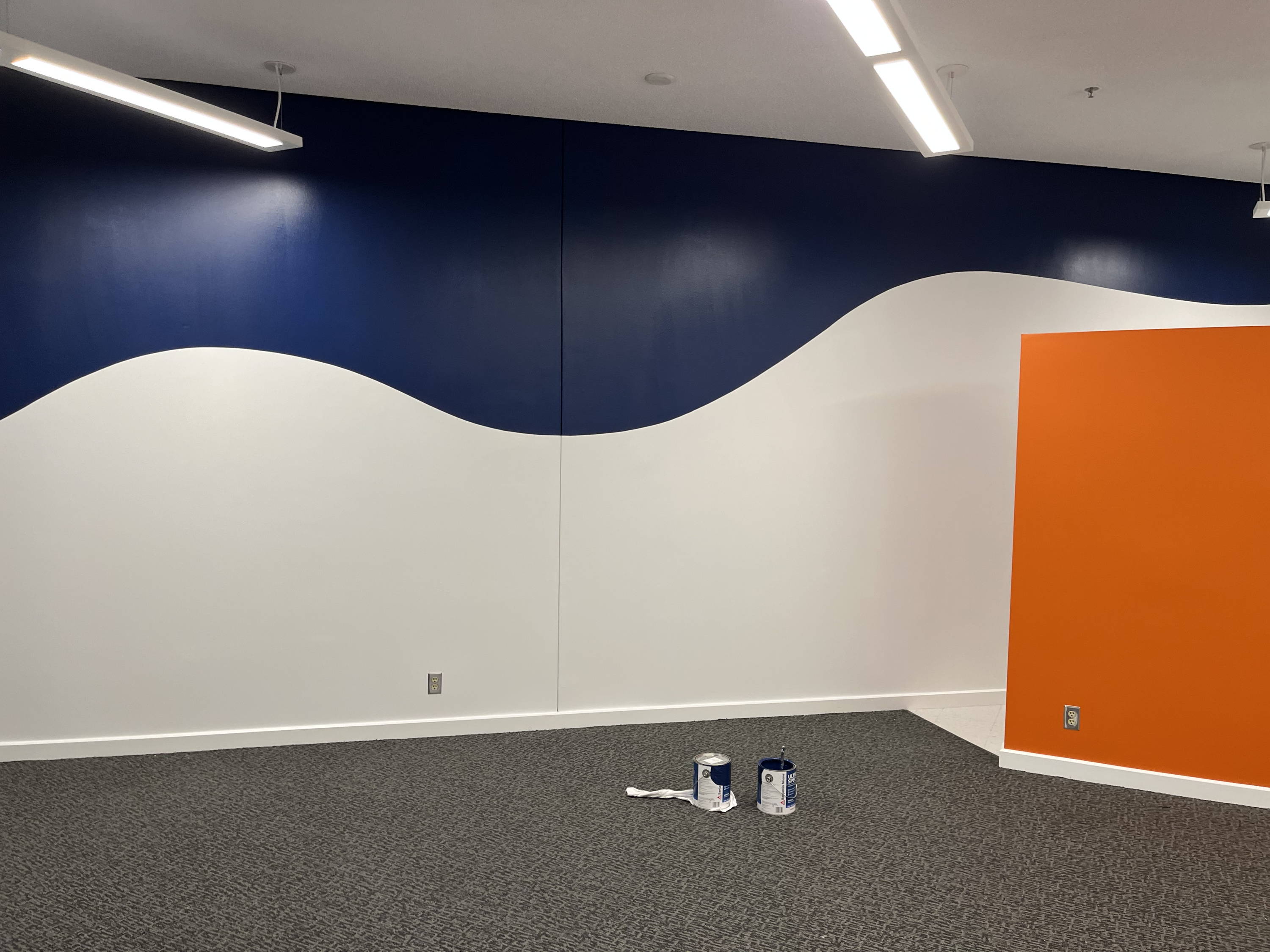 Commercial building wall