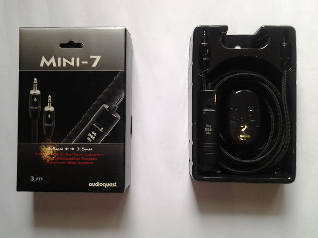AudioQuest Mini-7 3m, 3.5mm<->3.5mm phone plug, 48V DBS