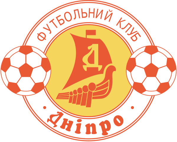 Векторная эмблема футбольного клуба «Днепр» («Днiпро»)