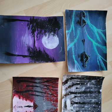 diverse Acryl bilder