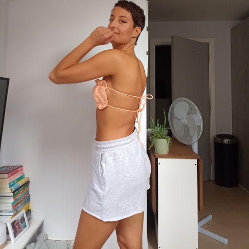 Haakpatroon: Gehaakte bralette met plooien