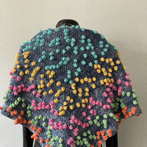 Gehaakte bobbel float omslagdoek