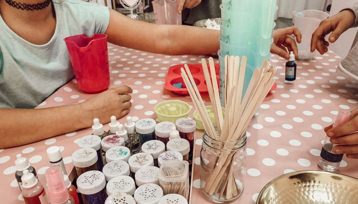 miss cherry coco soap party