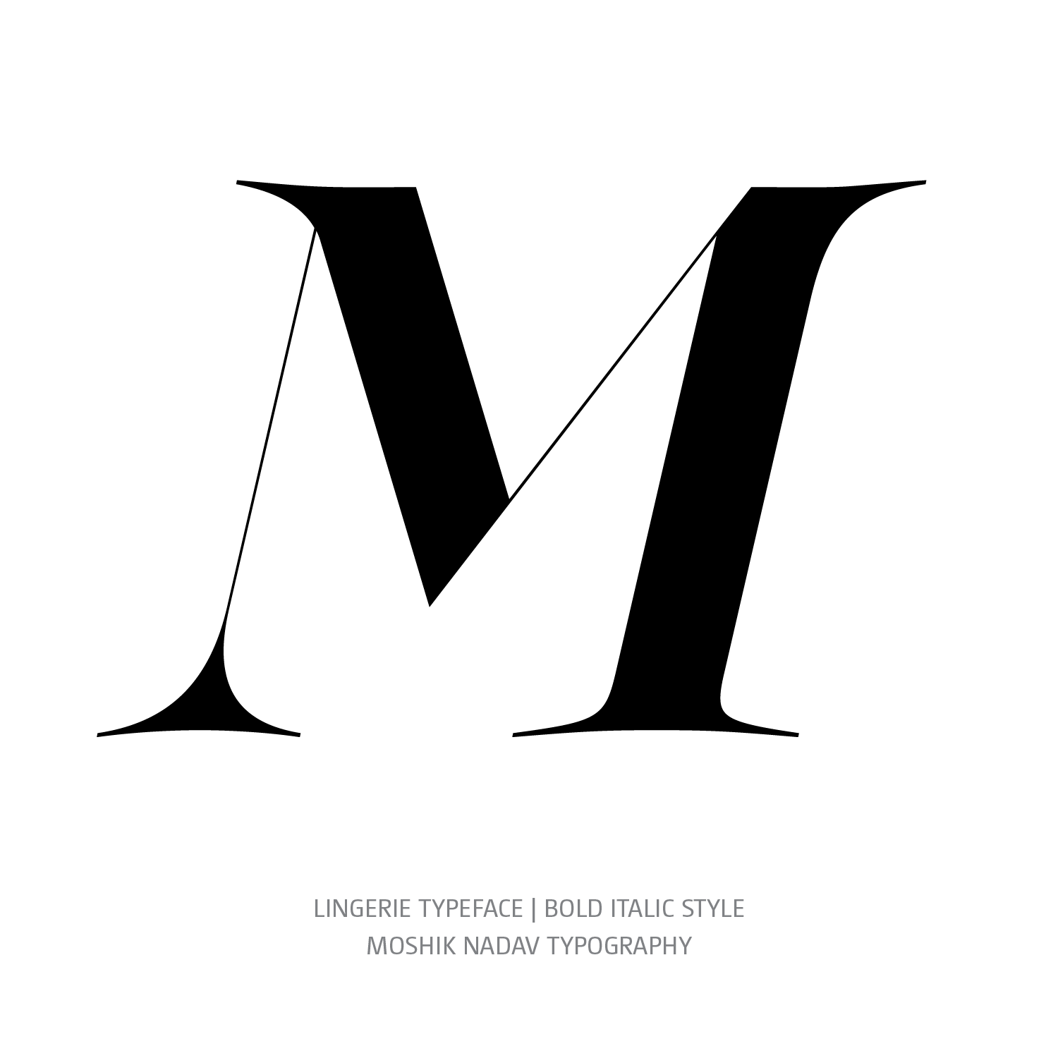 Lingerie Typeface Bold Italic M