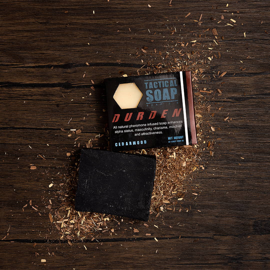 Bar of Grondyke soap in scent Durden