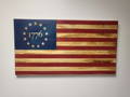 1776 American Wood Flag