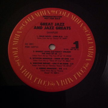 Great Jazz And Jazz Greats