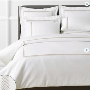 Hewett Egyptian Cotton Sateen Duvet Cover, Taupe King/Cal King | The Company Store