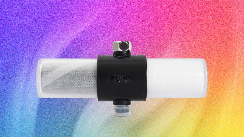 Image may contain: Purple, Light, Sink, and Sink Faucet