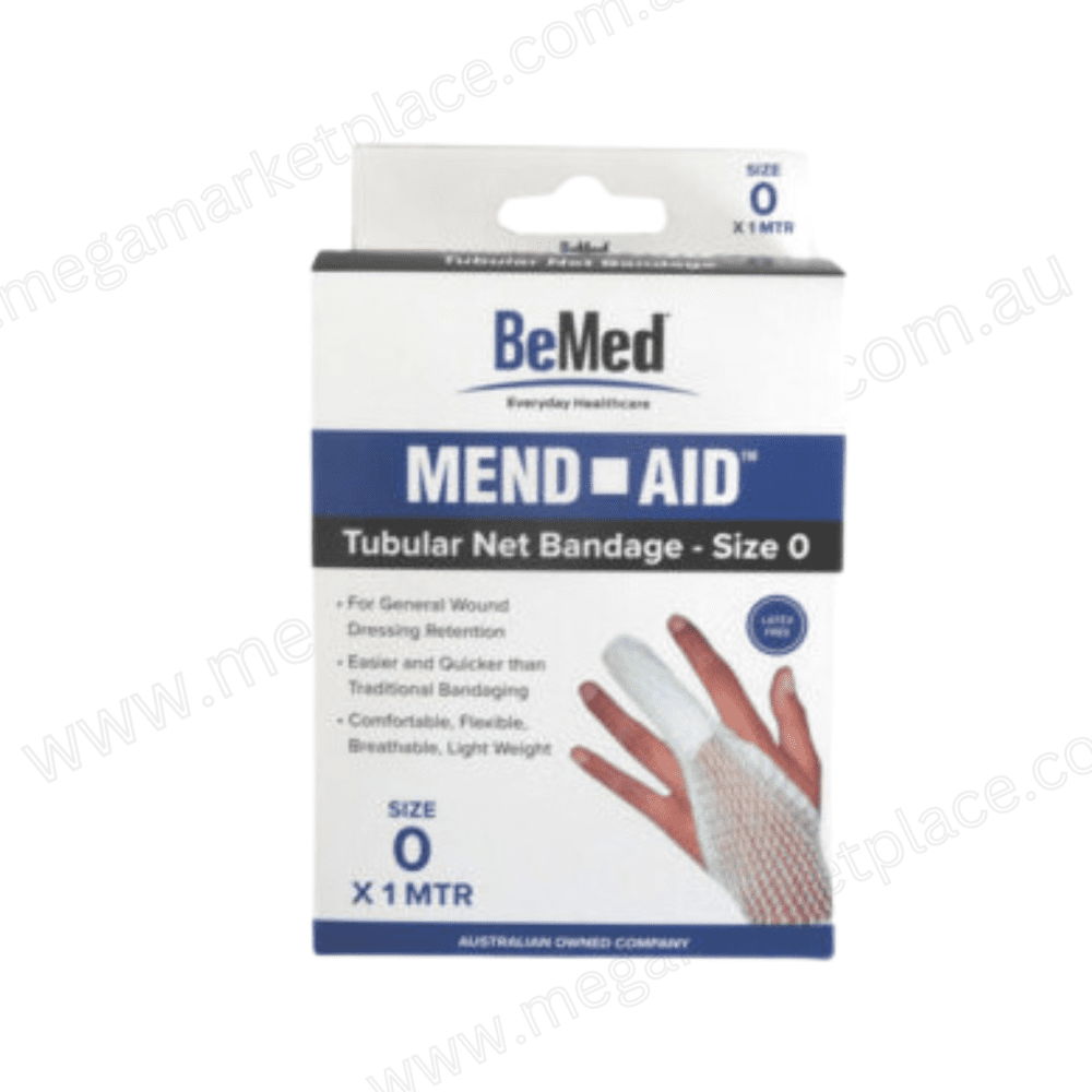 MEND-AID TUBULAR NET BANDAGE SIZE 0 X1MTR