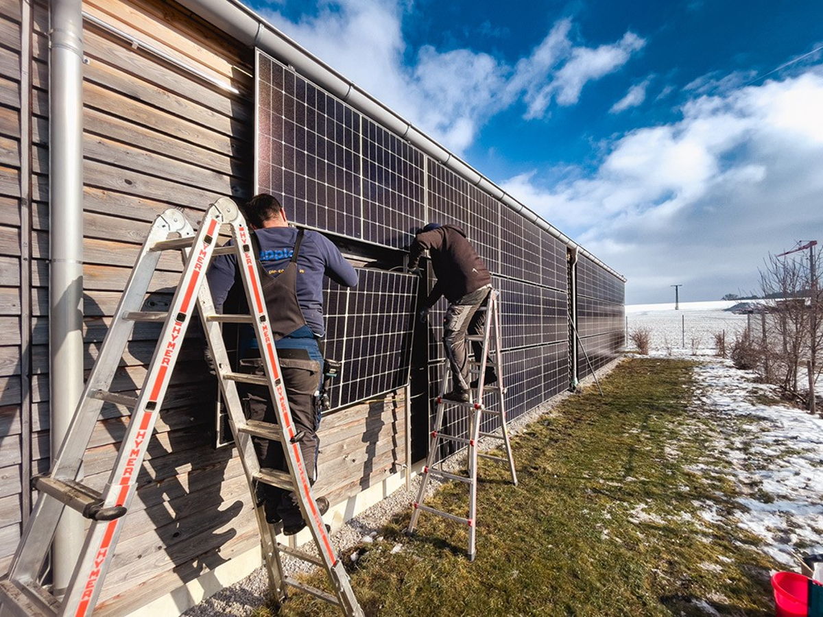 Foto Epple Erweiterung PV-Fassadenanlage