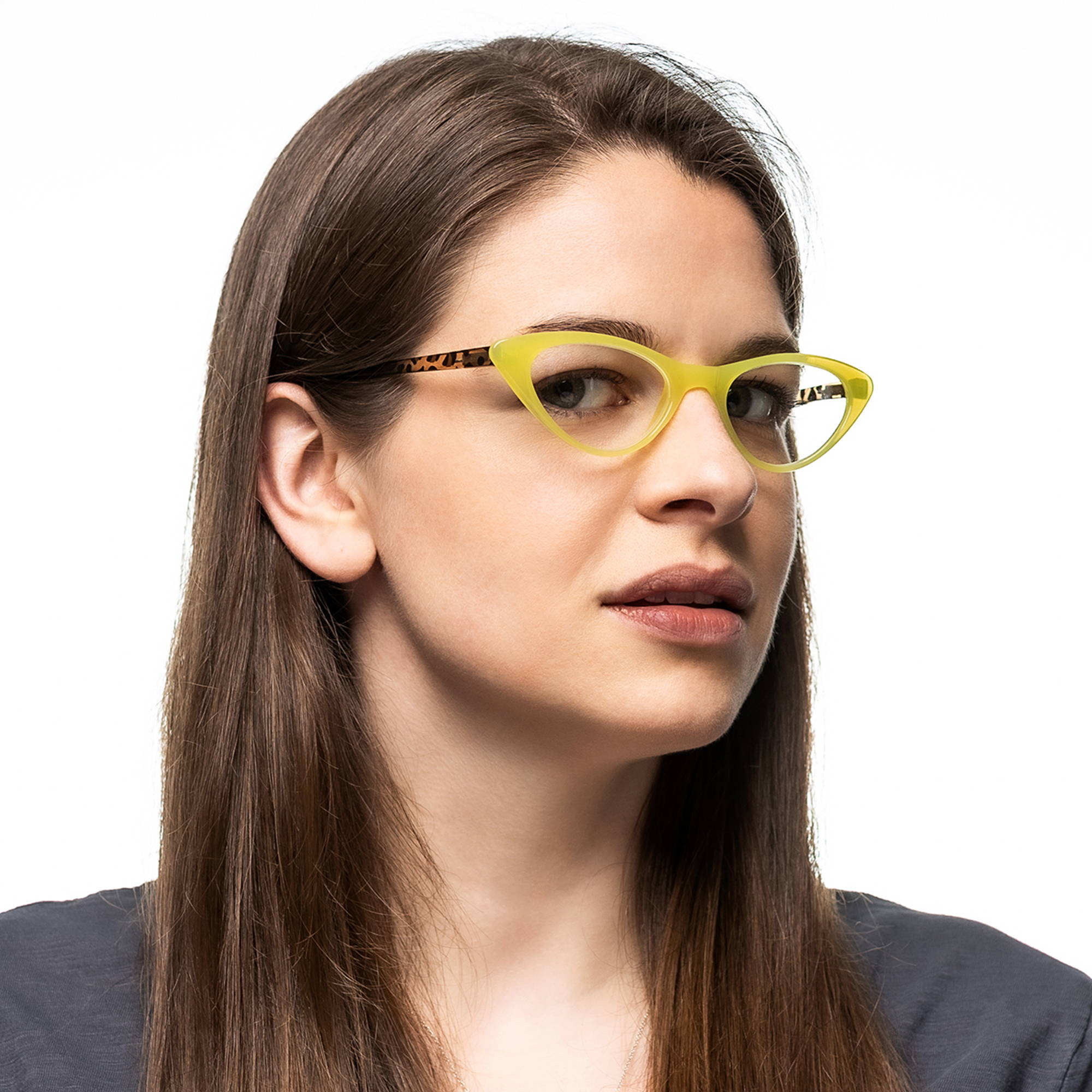 Fashionable Small Cat Eye Reading Glasses Women R-806