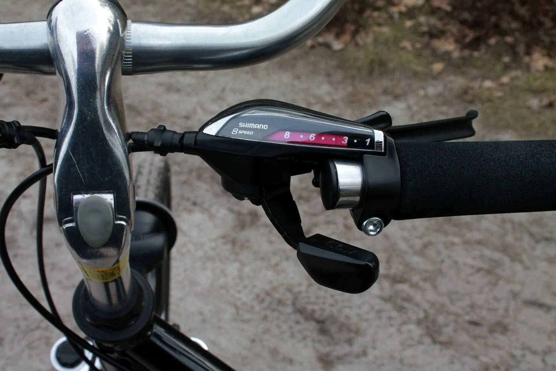 Sélecteur de vitesses arrière d'un vélo.
