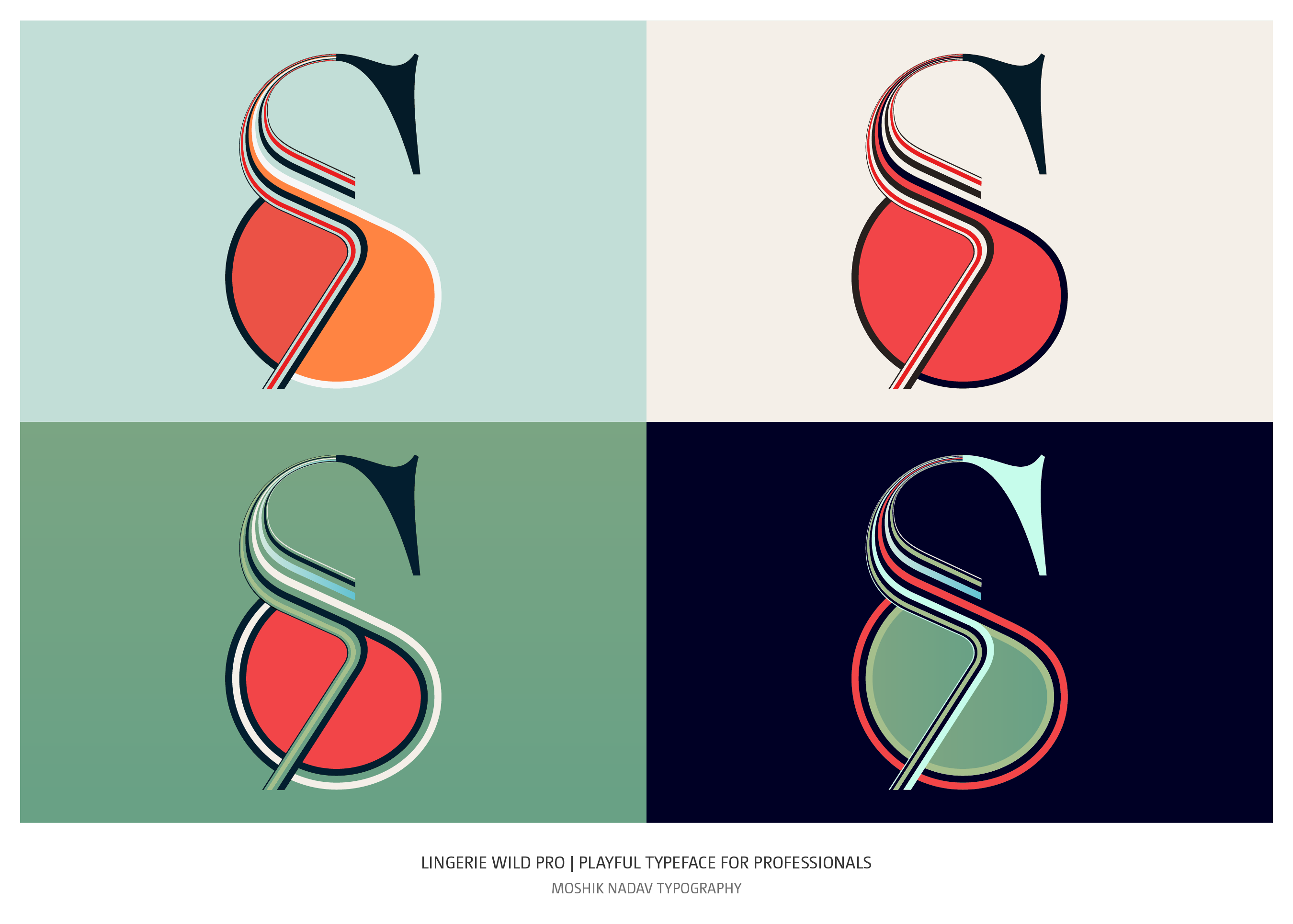 Ampersand collection, Branding colors, Cool ampersands, Ampersands design, contemporary ampersands, Moshik Nadav, Playful ampersands, wild ampersand
