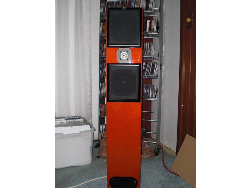 Acoustic Zen Adiago Floor Standing Speakers Red