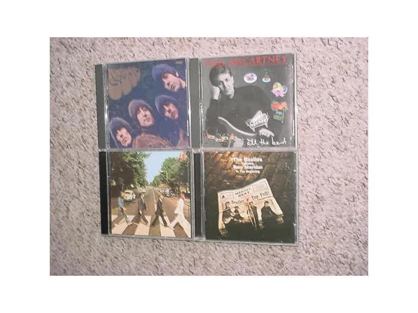 The Beatles and Paul McCartney - cd lot of 4 cd's Abbey Road Rubber Soul All the best more