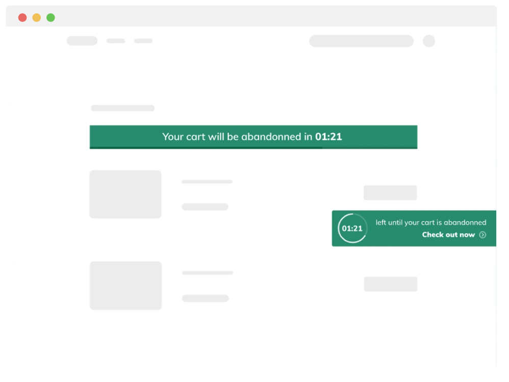 urgency in product page
