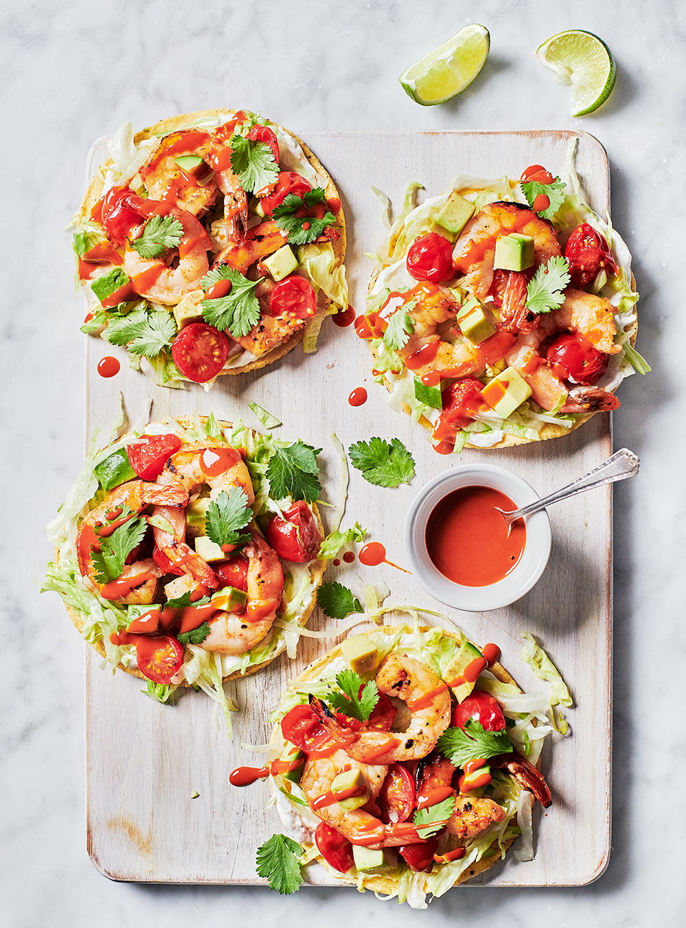 Grilled Shrimp and Tomato Tostadas | RICARDO