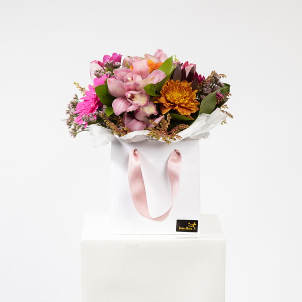 Bright And Bold Posy In A Bag_flowers_delivery_interflora_nz