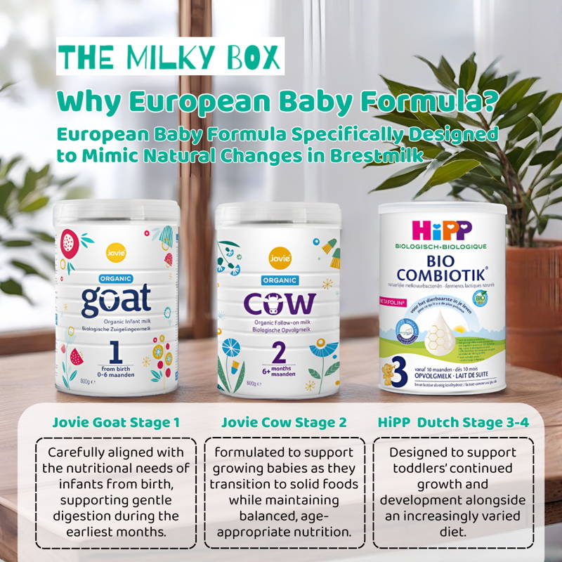 European Baby Formula Specifically Designed to Mimic Natural Changes in Brestmilk  | The Milky Box