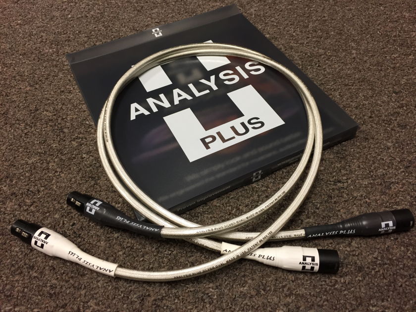 Analysis Plus Silver Oval-In Interconnects,  1 meter XLR