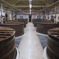 Cuves de fermentation Washbacks de la distillerie Lagavulin sur l'île d'Islay dans les Hébrides intérieures d'Ecosse