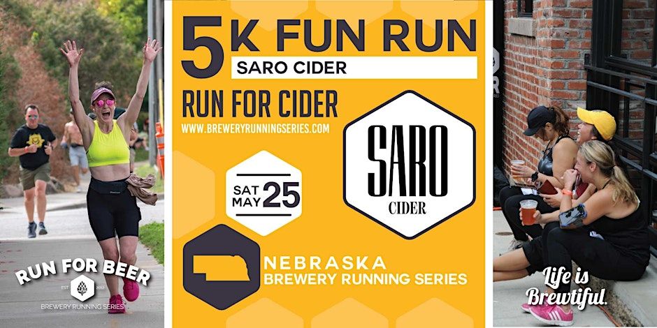 5k Cider Run x Saro Cider | 2024 Nebraska Brewery Running Series promotional image