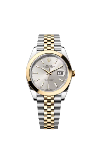 Rolex Datejust 41 Silver Index Dial Smooth Bezel Jubilee Bracelet