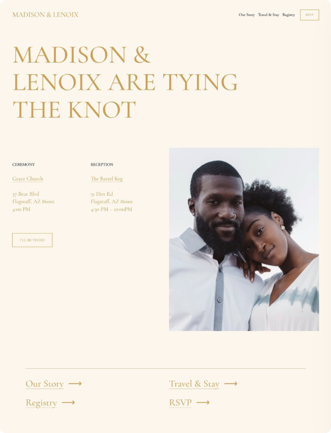 Zola Wedding Website Examples 60 Photos Astyledwedding