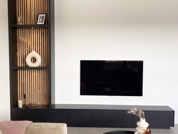 TV-meubels op maat, klantproject Houtenmeubelshop