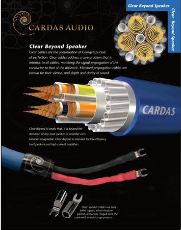 Cardas Audio Clear Beyond 2.5M Speaker Cable Bi-Wire NE...
