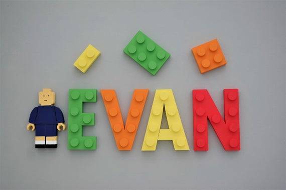 LEGO 3D Name Sign  