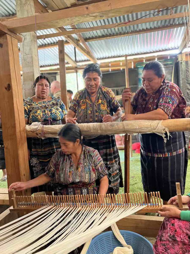 Mayan Kaqchikel Women Weaving